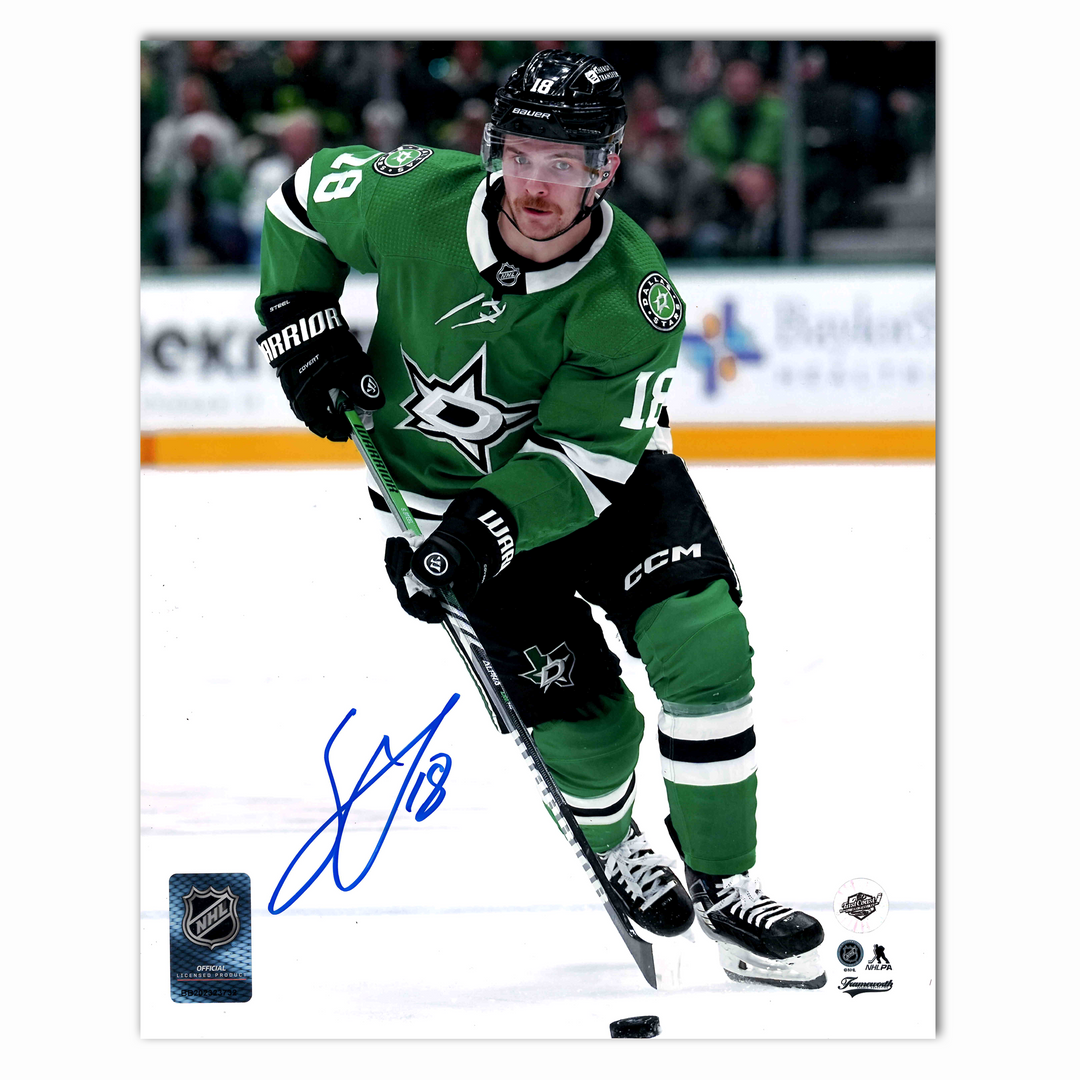 Sam Steel Autographed Dallas Stars Home 8x10 Photo