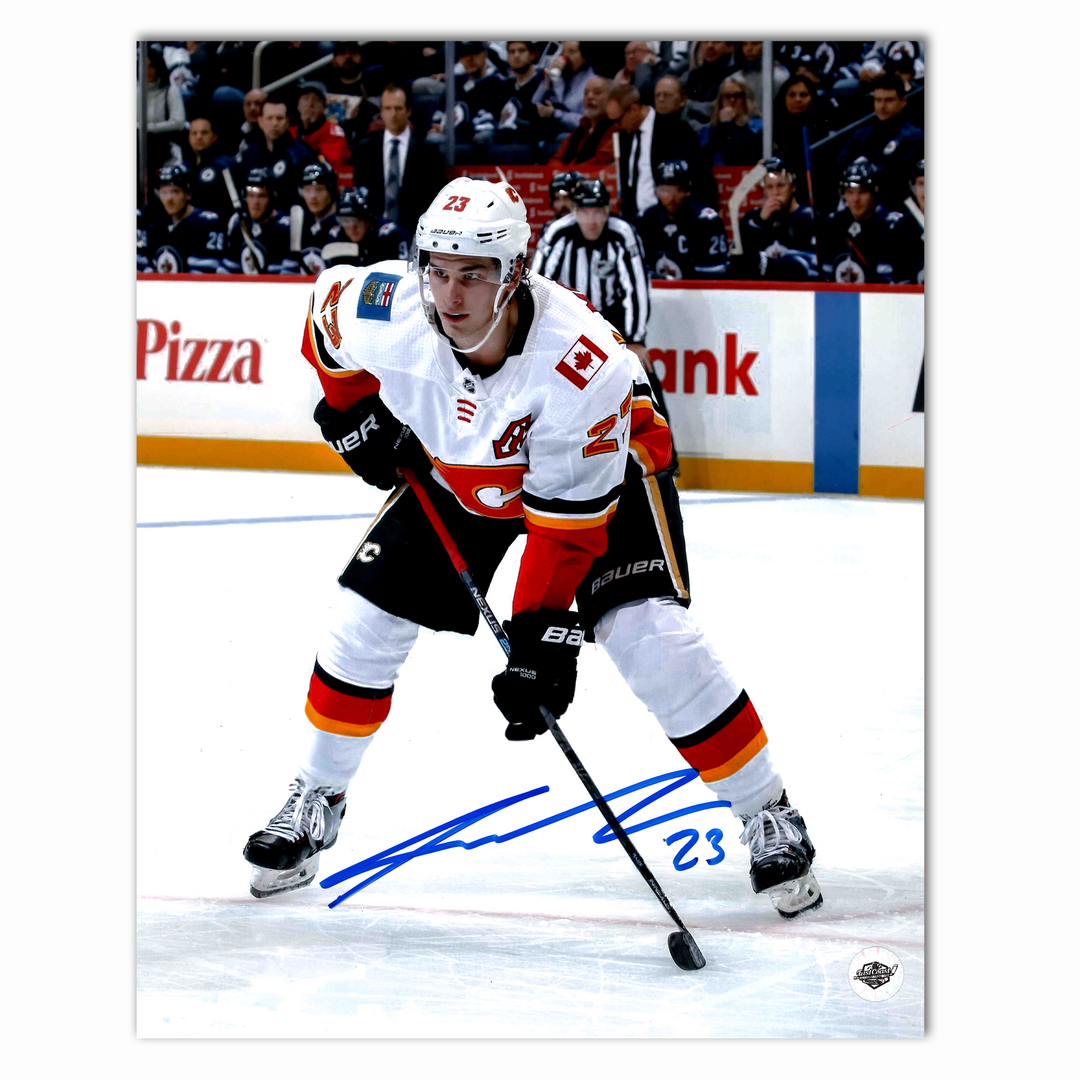 Sean Monahan Autographed Calgary Flames Away 8x10 Photo