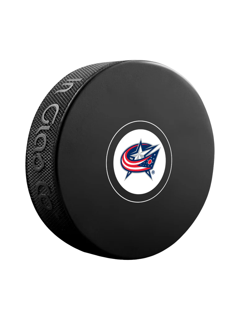 Pre-Order - Sean Monahan Autographed Columbus Blue Jackets Hockey Puck