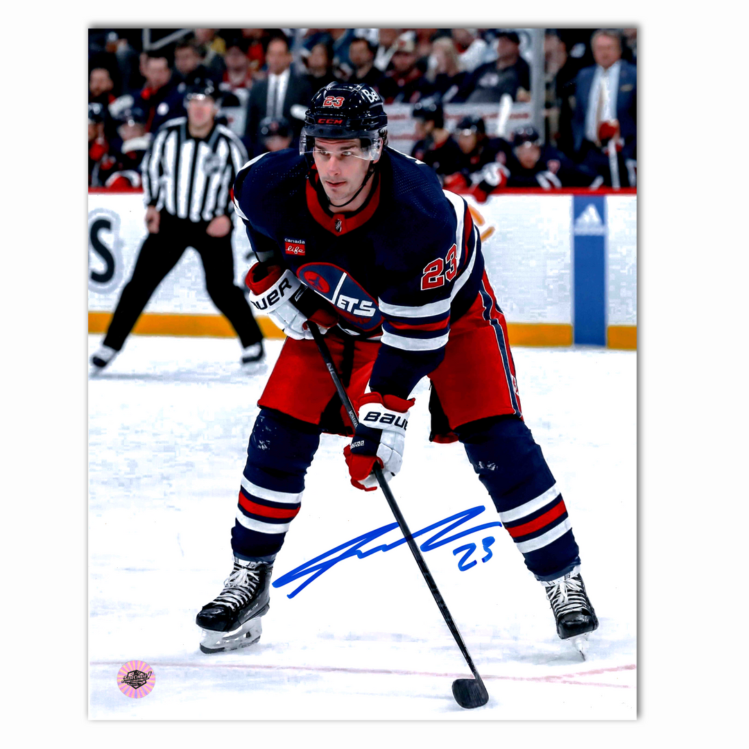 Sean Monahan Autographed Winnipeg Jets Alternate 8x10 Photo