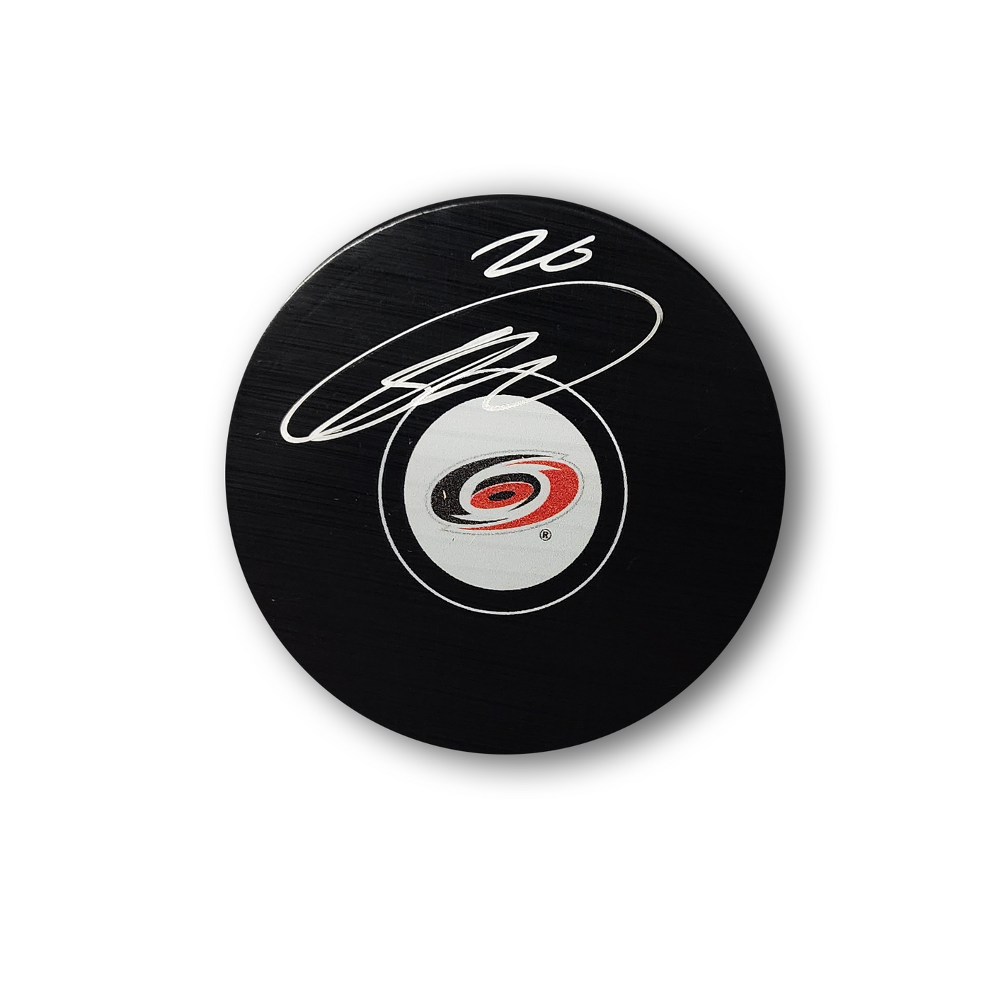 Sebastian Aho Carolina Hurricanes Autographed Hockey Puck