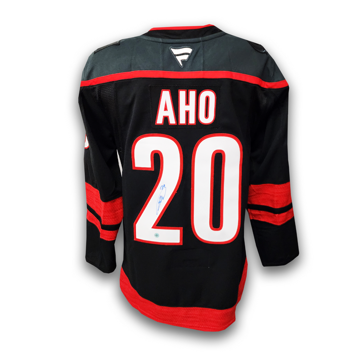 Sebastian Aho Autographed Carolina Hurricanes Home Fanatics Premium Jersey