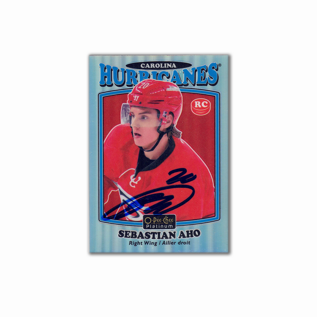 2016-17 OPC Platinum Retro RC #R-82 SEBASTIAN AHO Autographed Rookie Card