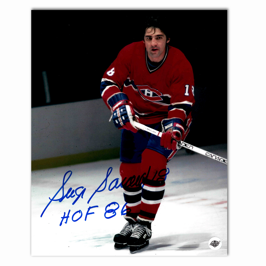 Serge Savard Autographed Montreal Canadiens Home 8x10 Photo
