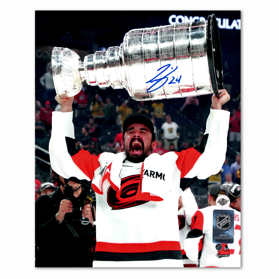 Seth Jarvis Autographed Carolina Hurricanes 2026 Stanley Cup 8x10 Photo