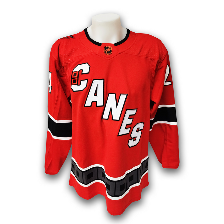 Seth Jarvis Autographed Carolina Hurricanes Reverse Retro 2.0 Adidas Jersey