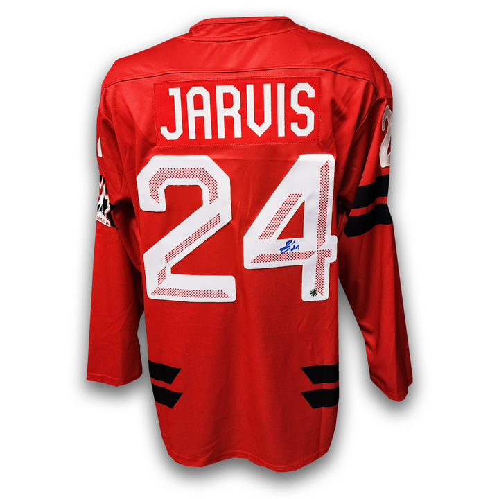 Seth Jarvis Autographed 2026 Team Canada Olympic Red Bauer Jersey