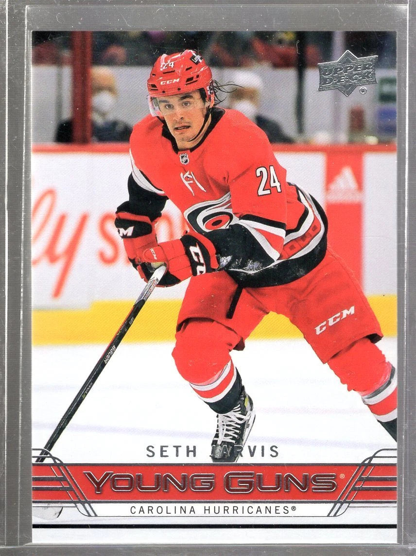 Pre-Order - Seth Jarvis Autographed Carolina Hurricanes Retro Young Guns Hockey Card