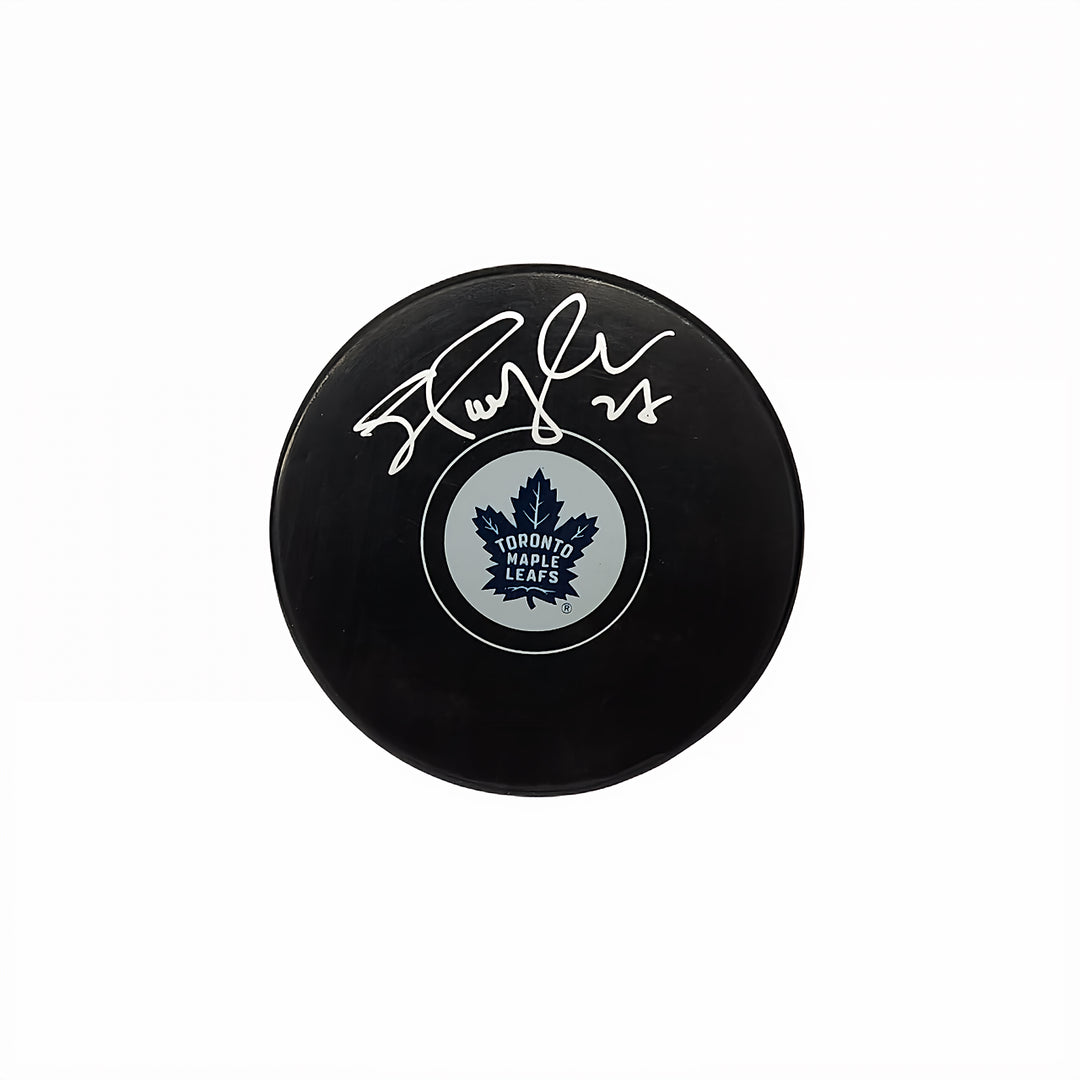 Shayne Corson Autographed Toronto Maple Leafs Hockey Puck