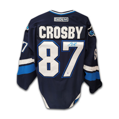 Sidney Crosby Rimouski Oceanic Authentic Blue CCM Jersey
