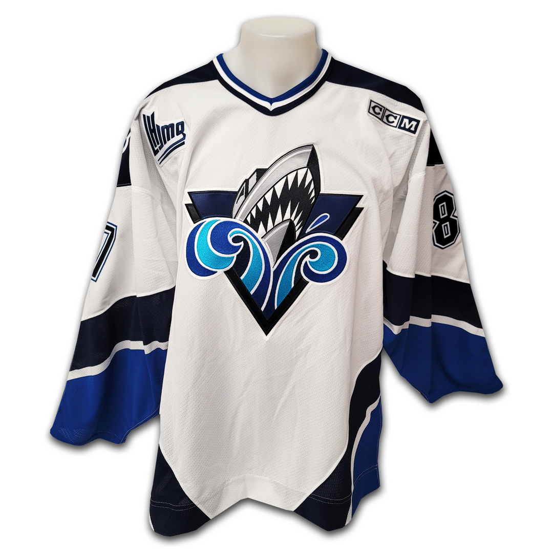 Sidney Crosby Rimouski Océanic White Authentic CCM Jersey – East