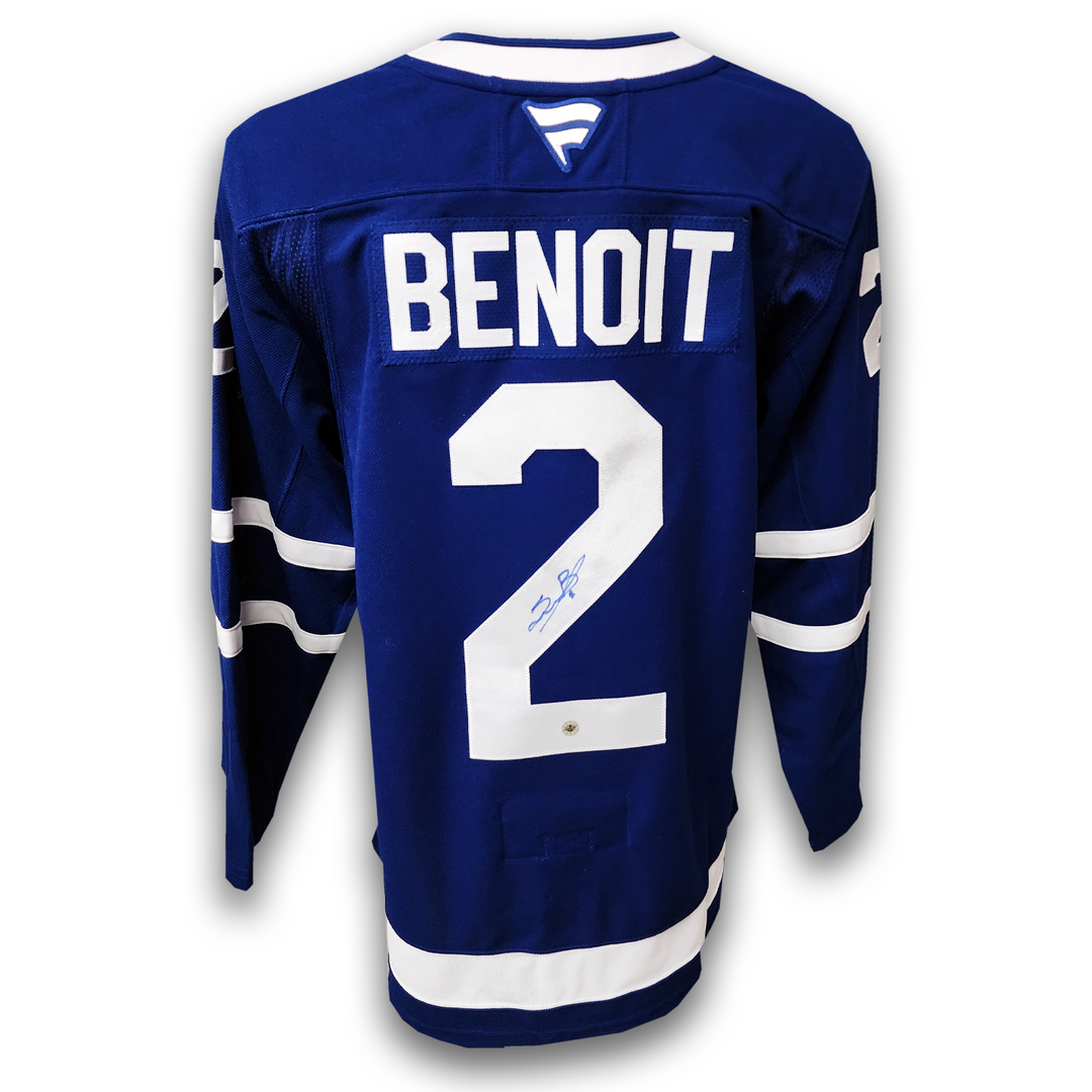 Simon Benoit Autographed Toronto Maple Leafs Home Fanatics Premium Jersey