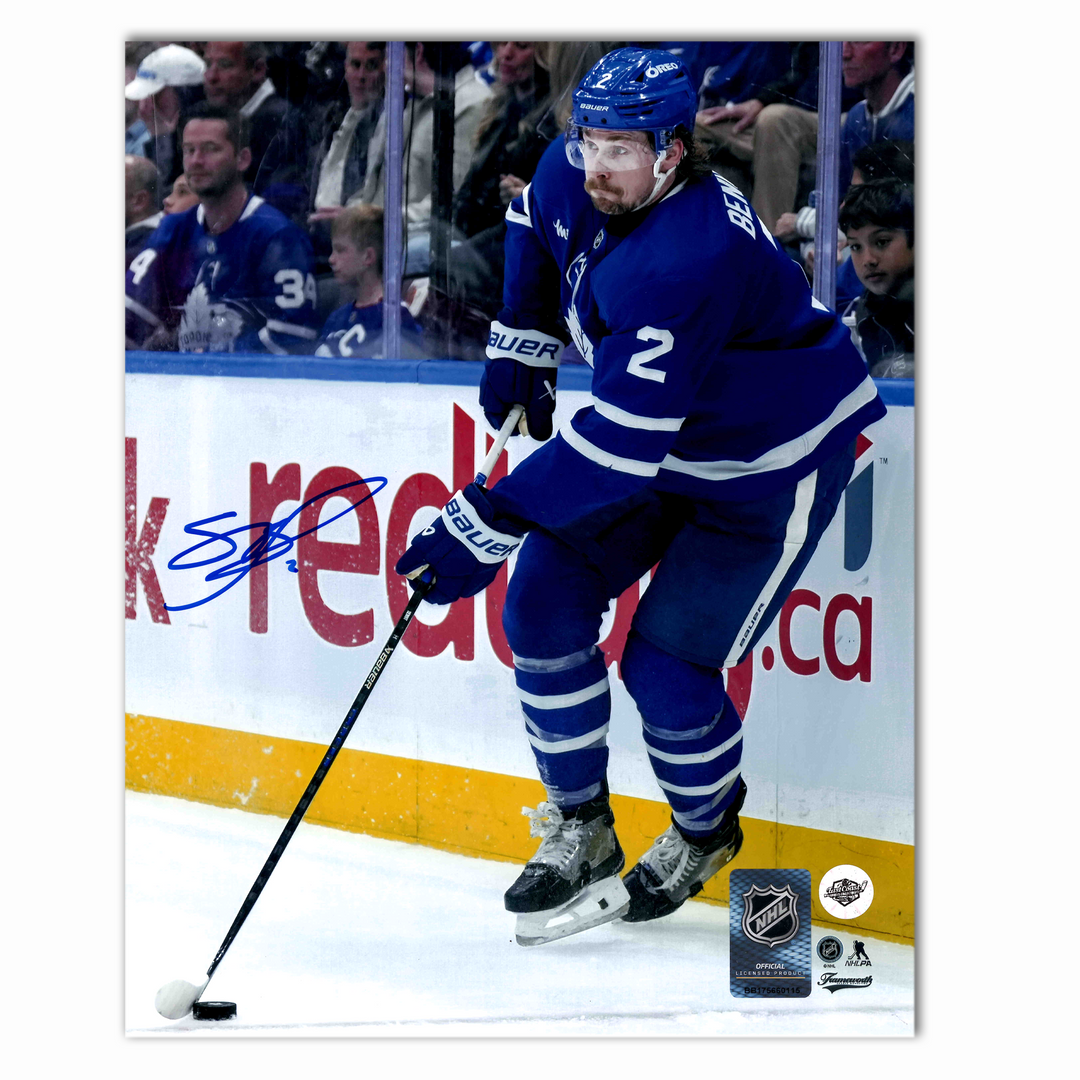 Simon Benoit Autographed Toronto Maple Leafs Home 8x10 Photo