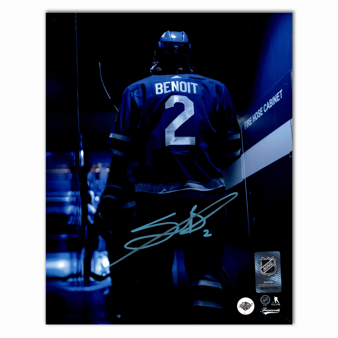 Simon Benoit Autographed Toronto Maple Leafs Entrance 8x10 Photo