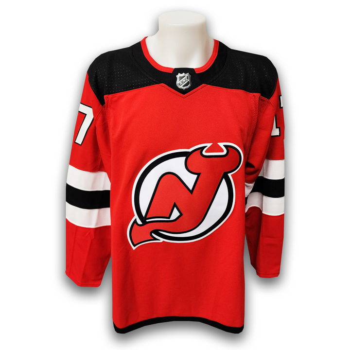 Simon Nemec Autographed New Jersey Devils Home Adidas Jersey