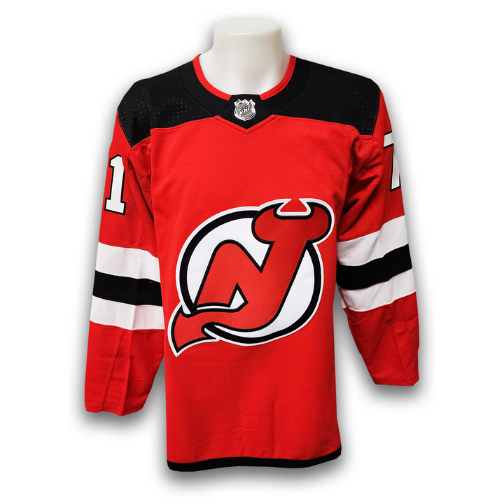 Simon Nemec Autographed New Jersey Devils Home Adidas Jersey Inscribed 2nd Pick