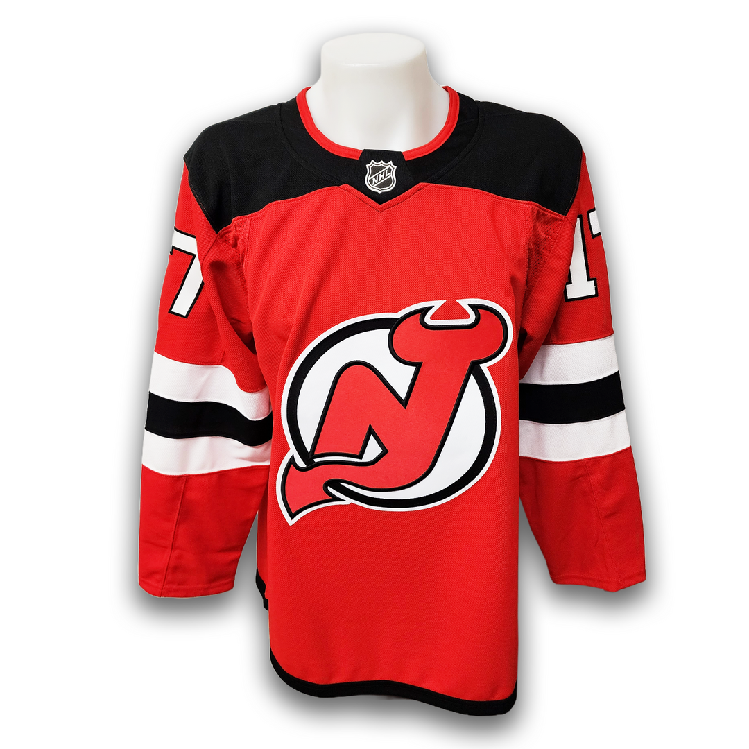 Simon Nemec Autographed New Jersey Devils Home Fanatics Premium Jersey