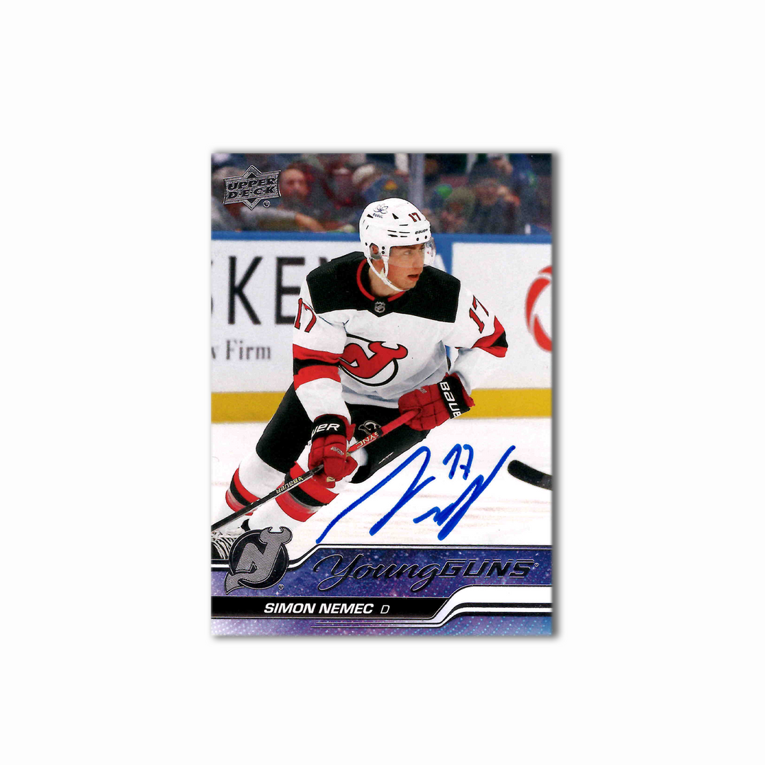 2023-24 UD Young Guns #727 SIMON NEMEC Autographed Rookie Card