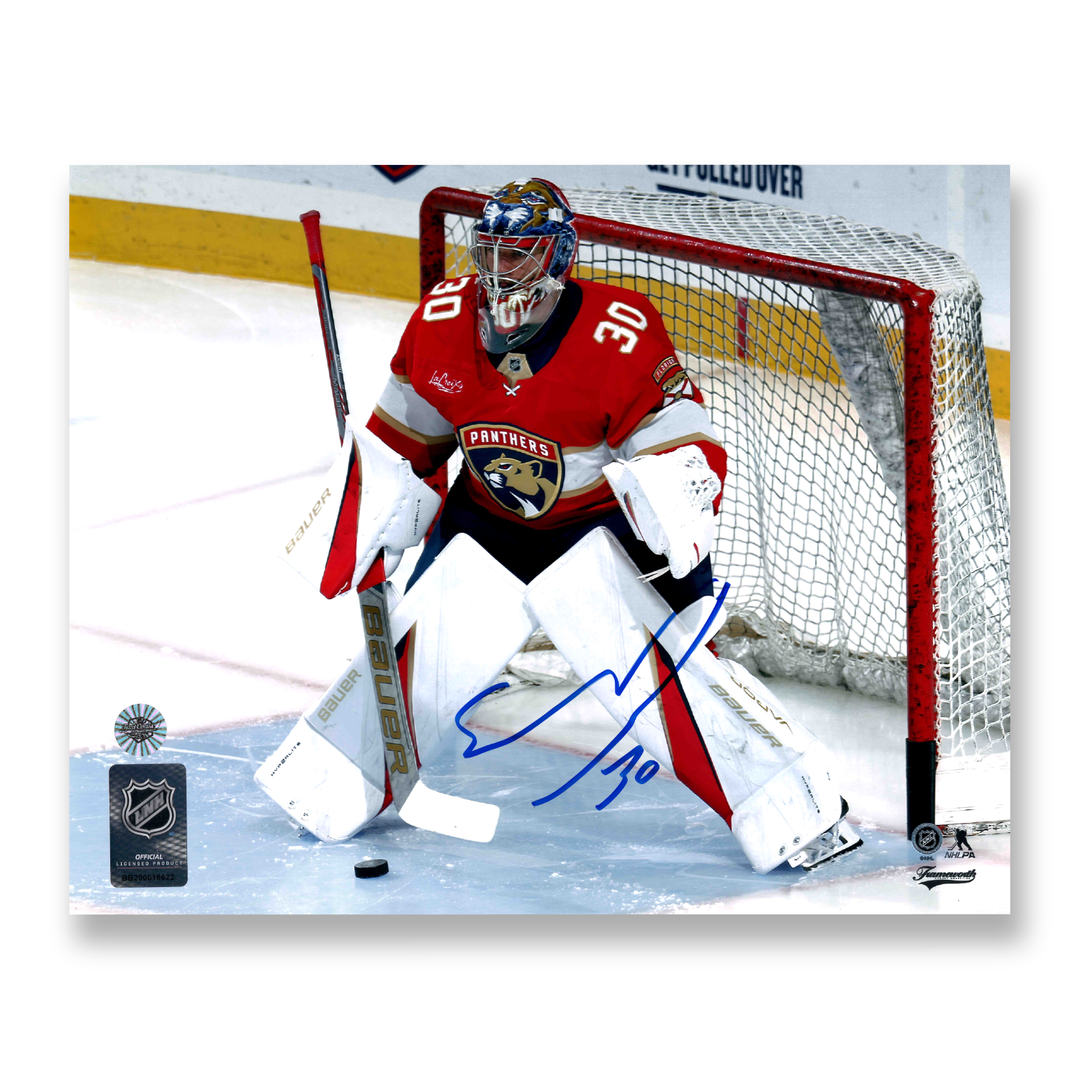 Spencer Knight Autographed Florida Panthers Home Horizontal 8x10 Photo