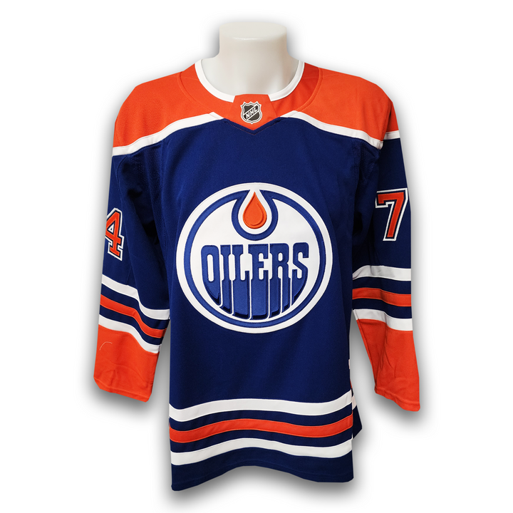 Stuart Skinner Autographed Edmonton Oilers Home Fanatic Premium Jersey