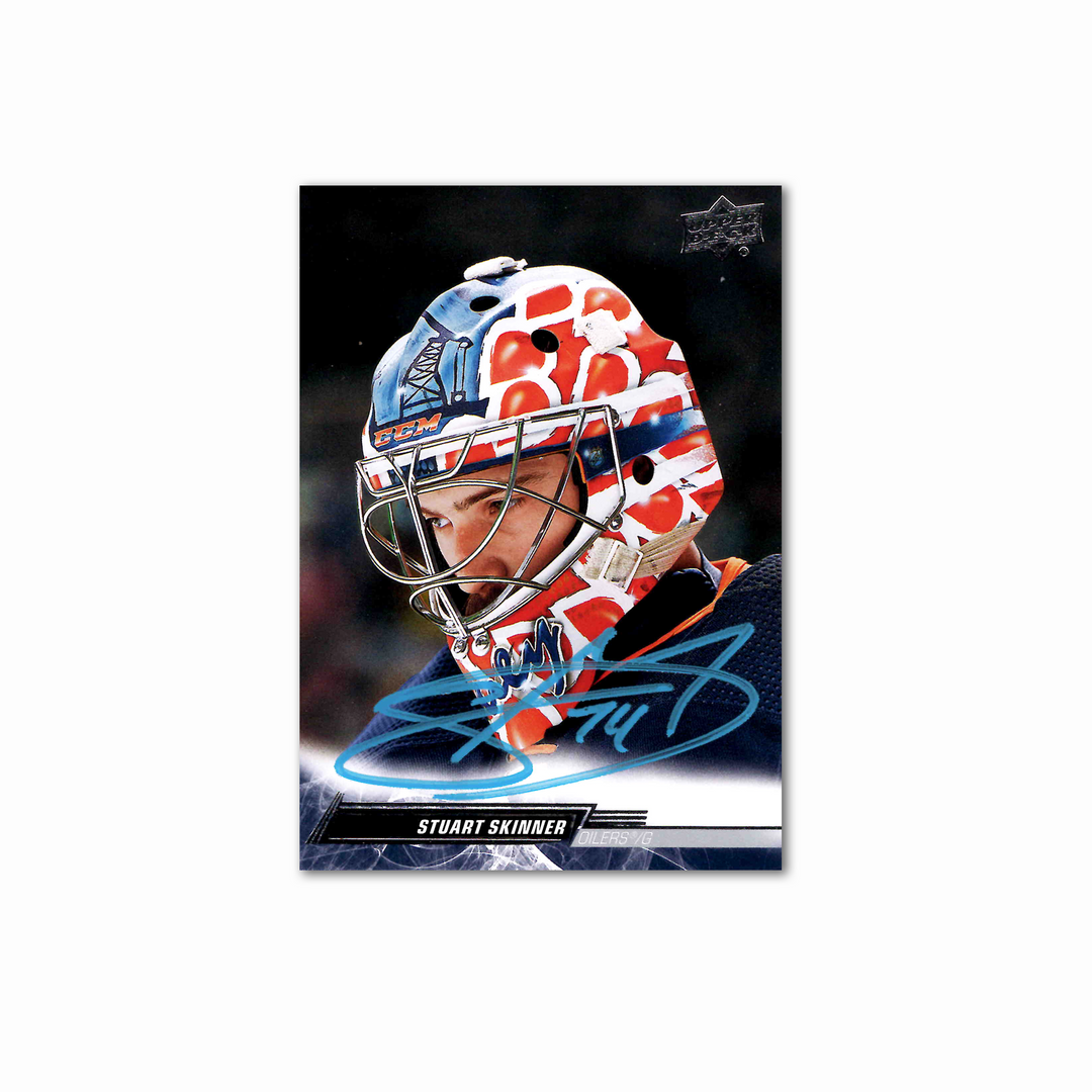 Stuart Skinner Autographed Edmonton Oilers Hockey Card