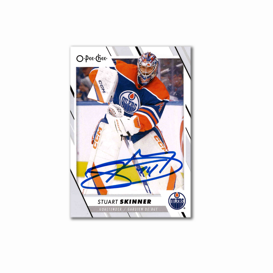 Stuart Skinner Autographed Edmonton Oilers 2023-24 O-Pee-Chee 