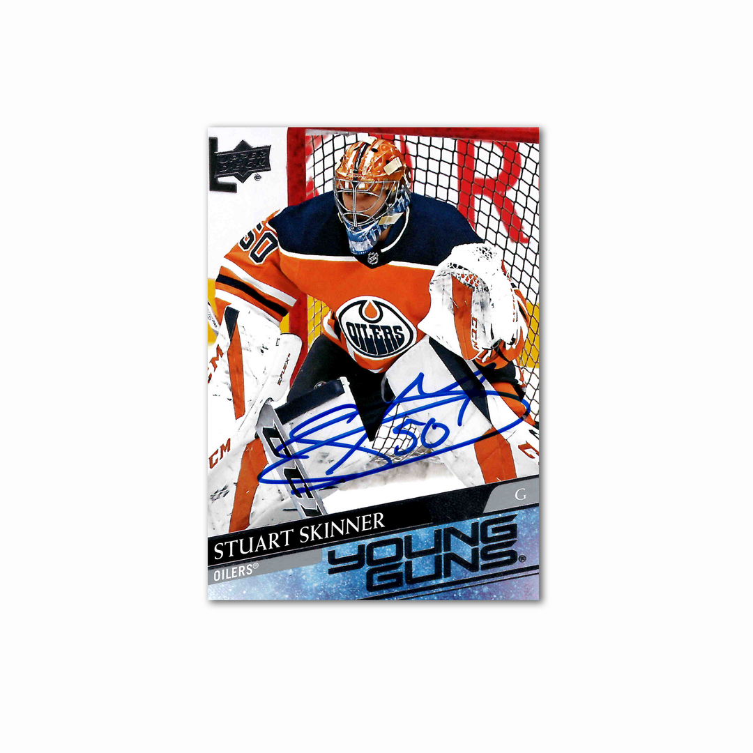 2020-21 UD Young Guns #496 STUART SKINNER Autographed Rookie Card