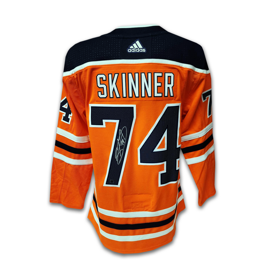 Stuart Skinner Autographed Edmonton Oilers Home Adidas Jersey 2017-2022