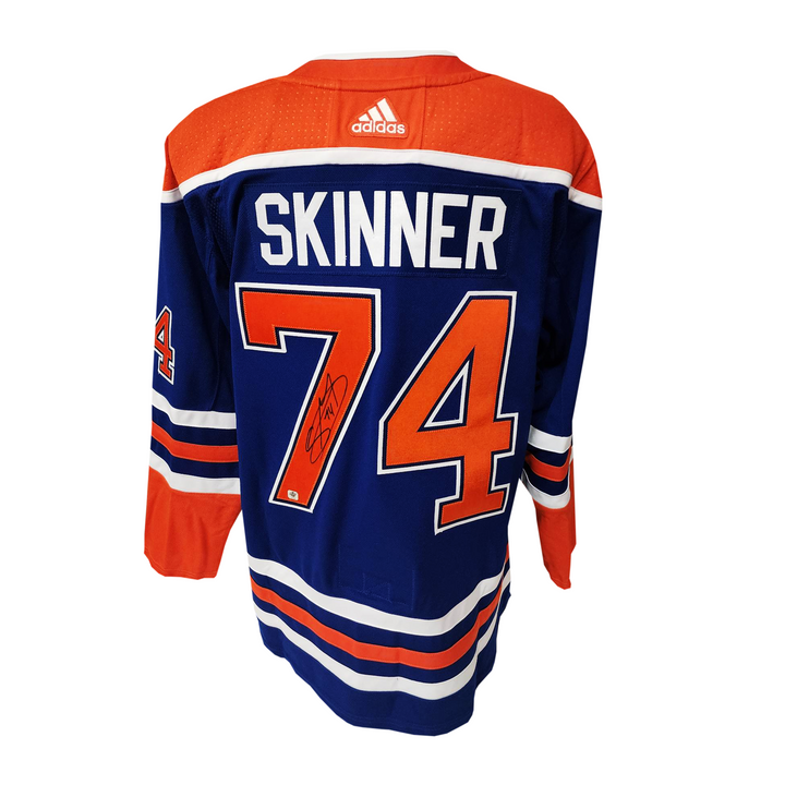 Stuart Skinner Autographed Edmonton Oilers Home Adidas Jersey