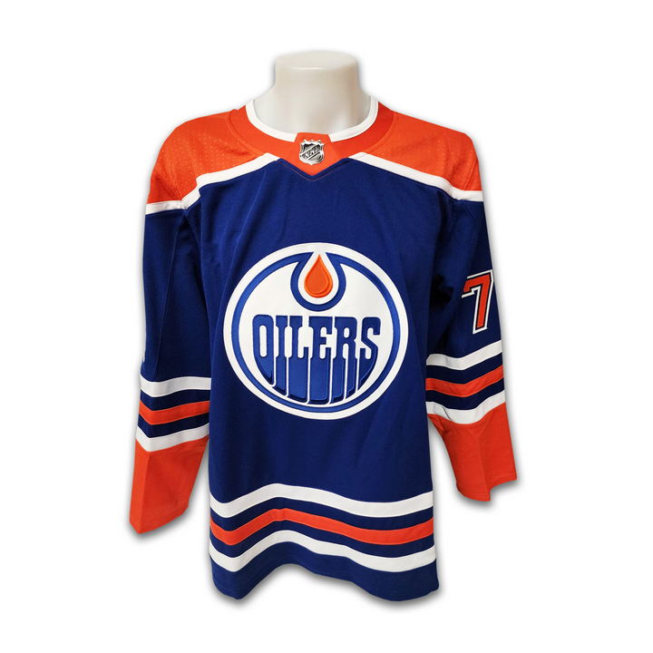Stuart Skinner Autographed Edmonton Oilers Home Adidas Jersey