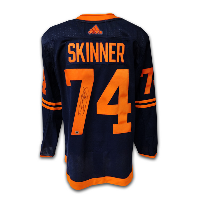 Stuart Skinner Autographed Edmonton Oilers Alternate Adidas Jersey