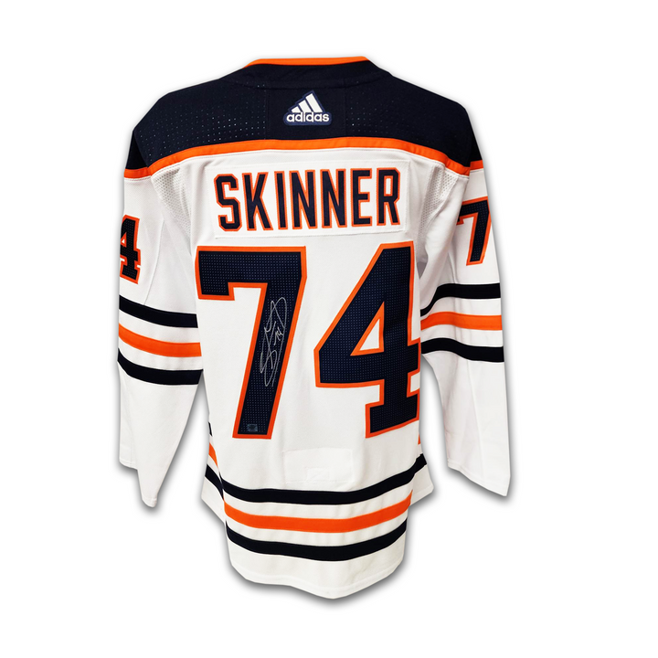 Stuart Skinner Autographed Edmonton Oilers Away Adidas Jersey 2017-2022