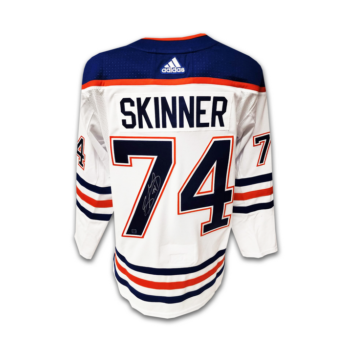 Stuart Skinner Autographed Edmonton Oilers Away Adidas Jersey