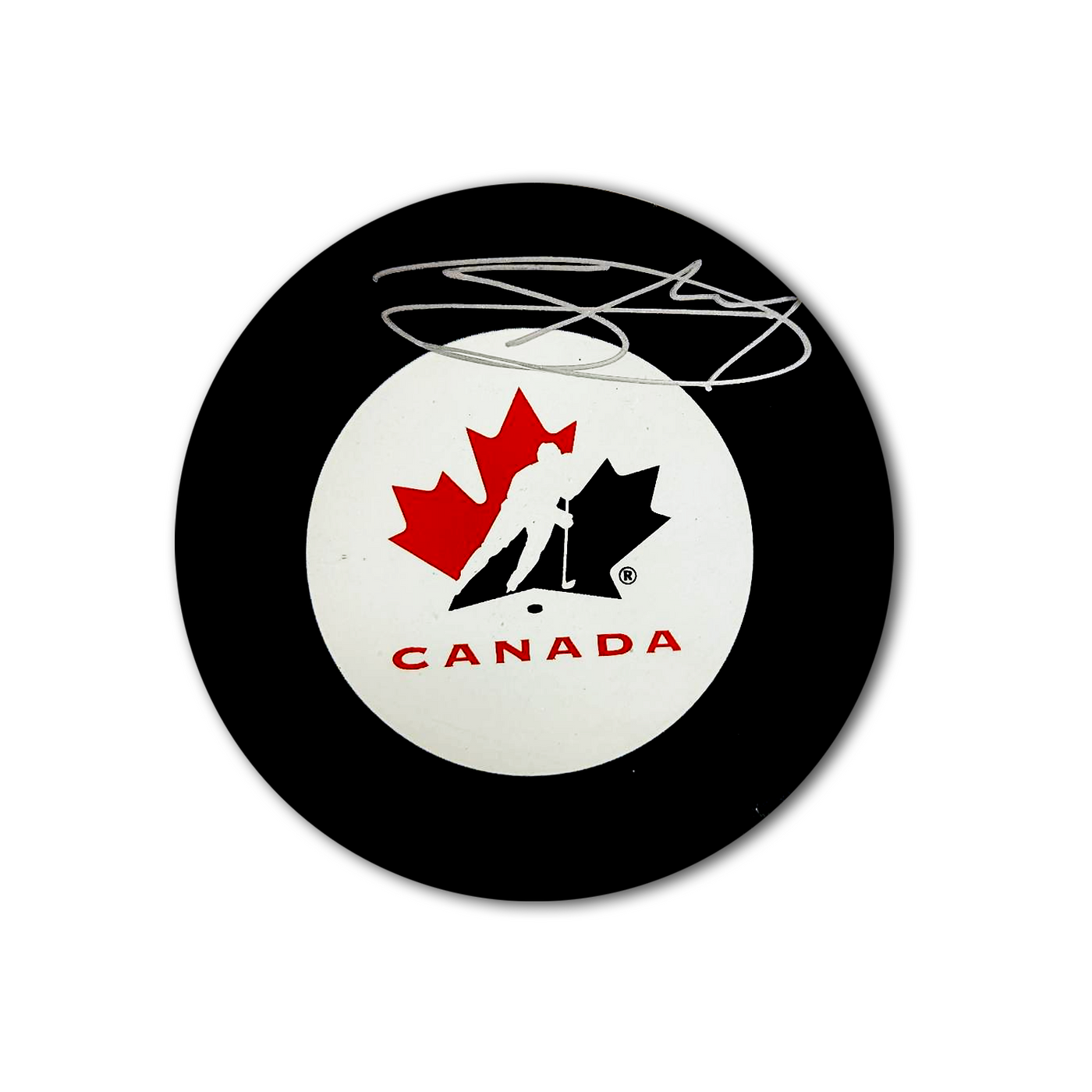 Stuart Skinner Team Canada Autographed Hockey Puck