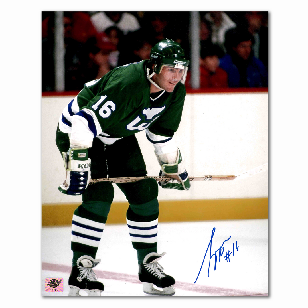 Sylvain Turgeon Autographed Hartford Whalers 8x10 Photo