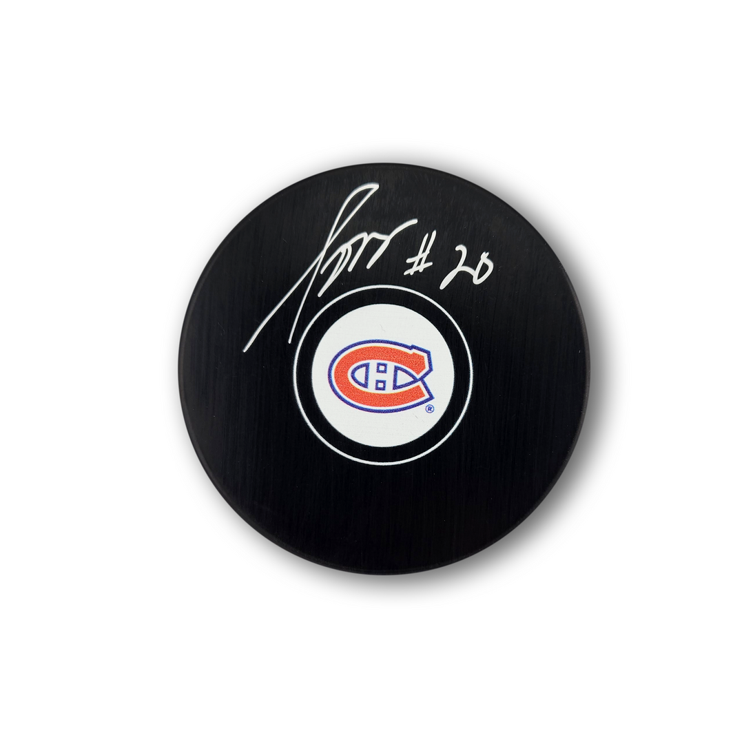Sylvain Turgeon Autographed Montreal Canadiens Hockey Puck
