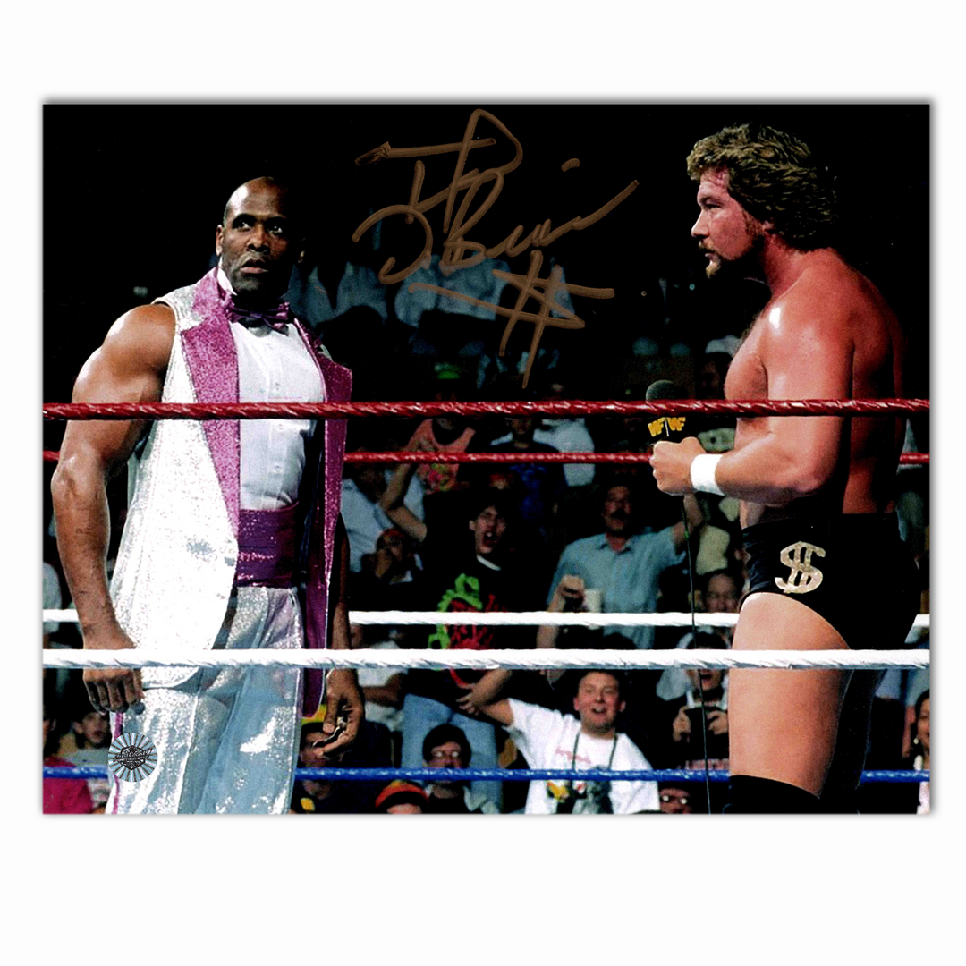 Ted Dibiase "Million Dollar Man" Autographed WWE No Shirt 8x10 Photo