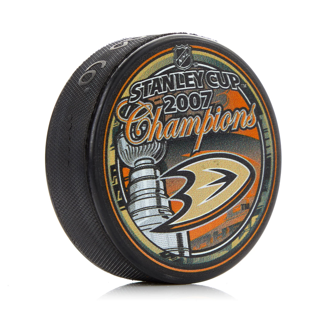 Pre-Order - Teemu Selanne Autographed Anaheim Ducks 2007 Stanley Cup Champion Hockey Puck