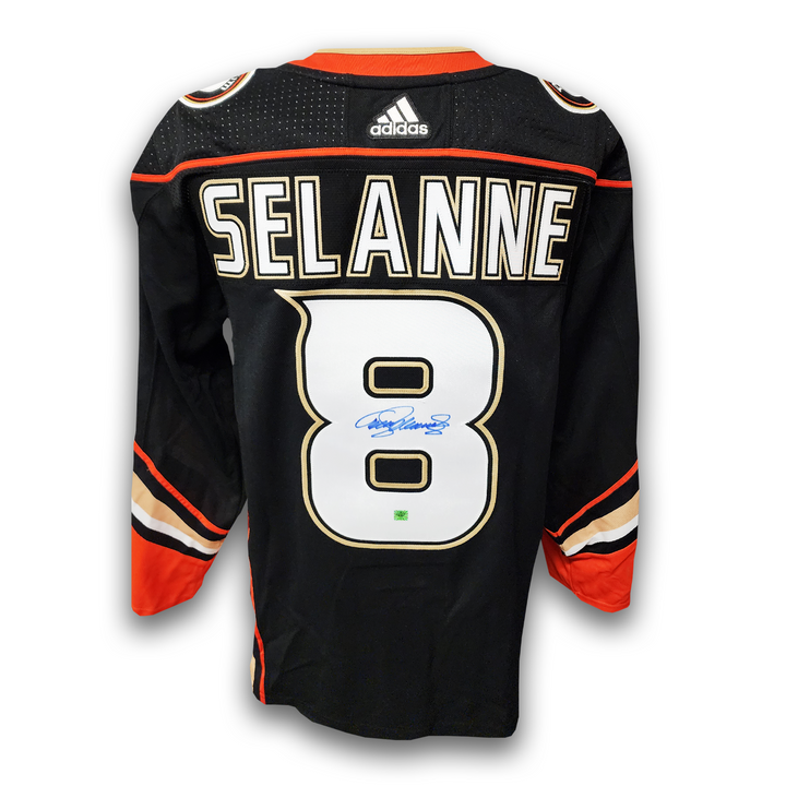 Teemu Selanne Autographed Anaheim Ducks Home Adidas Jersey