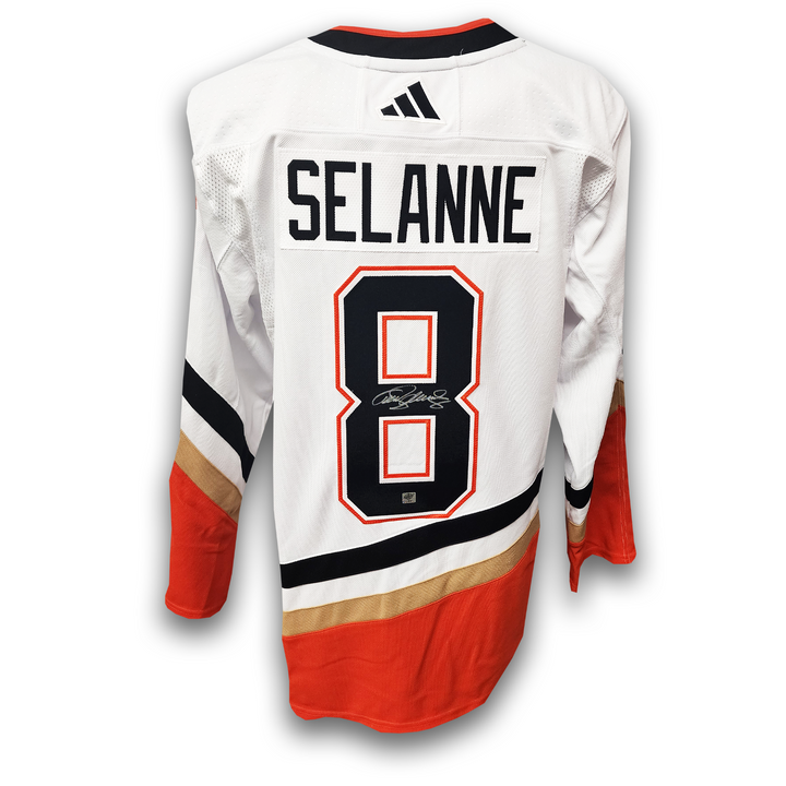Teemu Selanne Autographed Anaheim Ducks Reverse Retro 2.0 Adidas Jersey