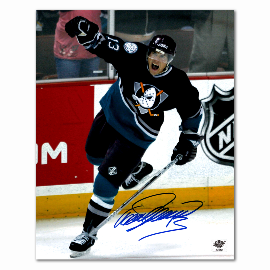 Pre-Order - Teemu Selanne Autographed Anaheim Ducks 8x10 Photo