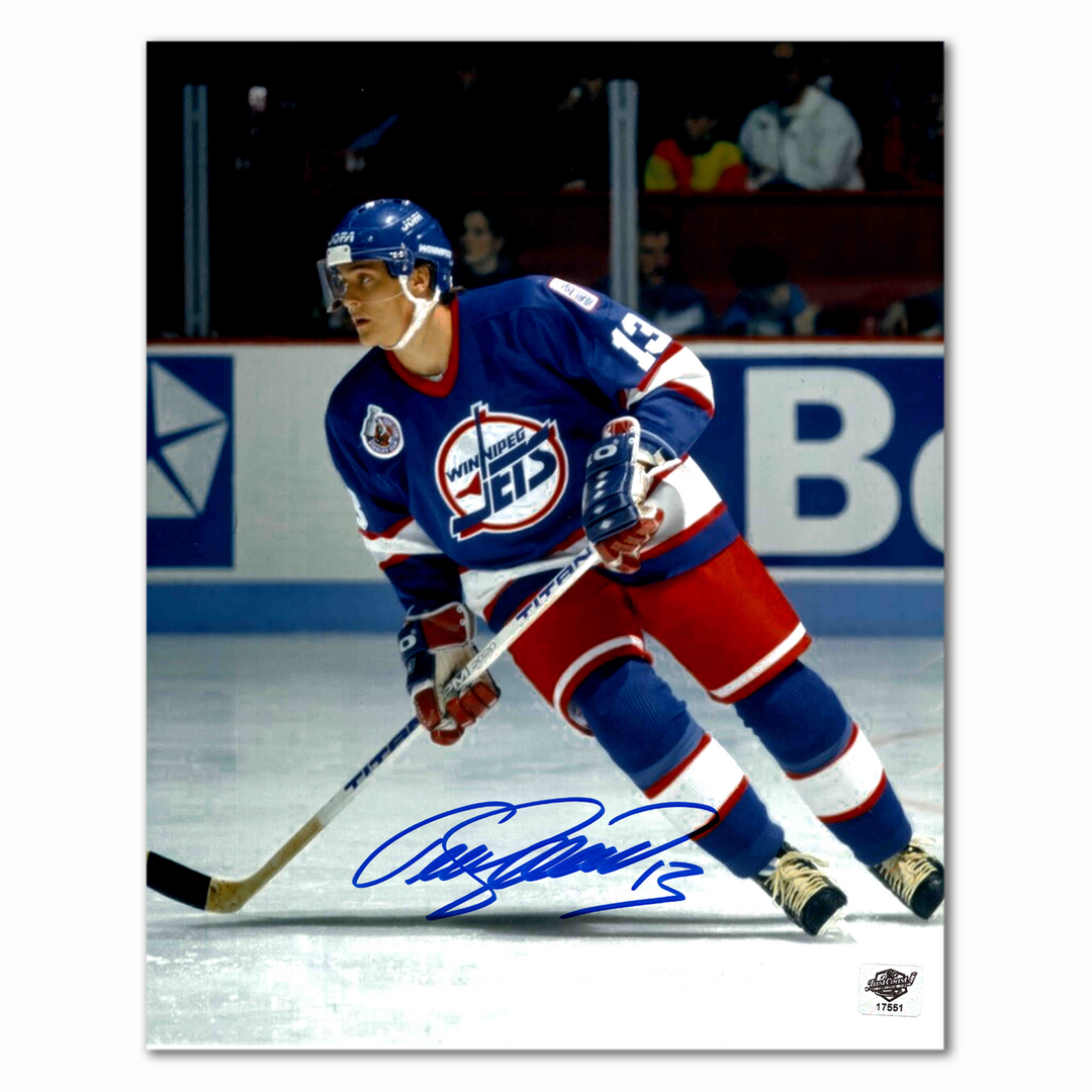 Pre-Order - Teemu Selanne Autographed Winnipeg Jets Home 8x10 Photo