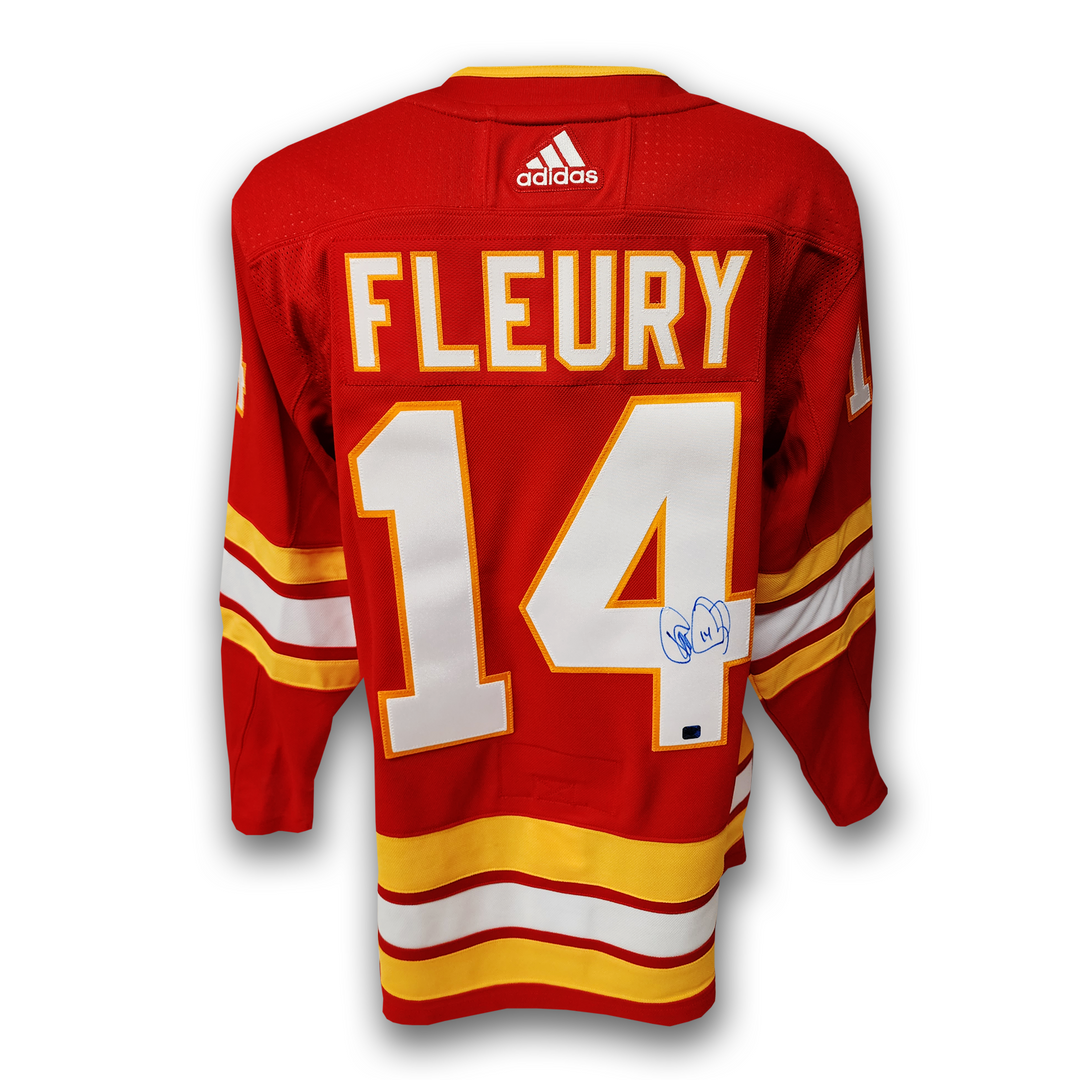 Theo Fleury Calgary Flames Autographed Home Adidas Jersey