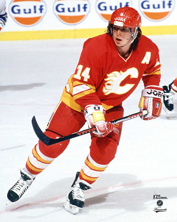 Pre-Order - Theo Fleury Autographed Calgary Flames Home 8x10 Photo (2)
