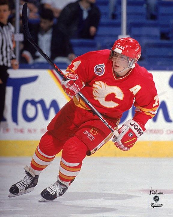 Pre-Order - Theo Fleury Autographed Calgary Flames Home 8x10 Photo