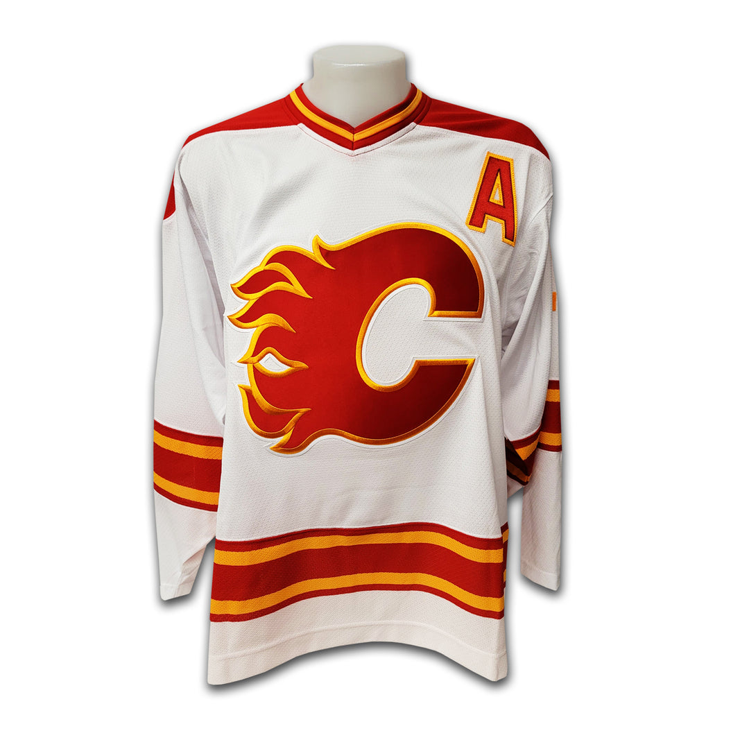 Theo Fleury Calgary Flames White Adidas Team Classic Jersey