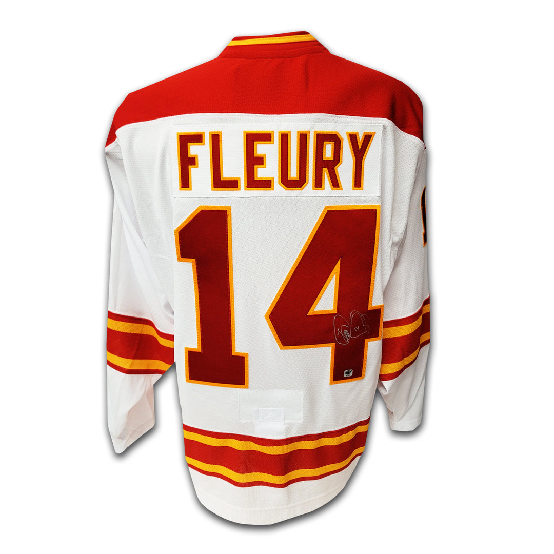 Theo Fleury Calgary Flames White Adidas Team Classic Jersey