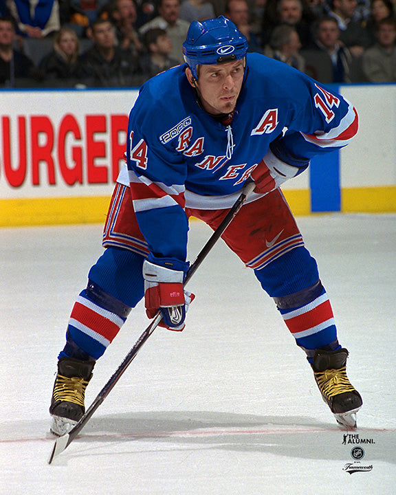 Pre-Order - Theo Fleury Autographed New York Rangers Home 8x10 Photo