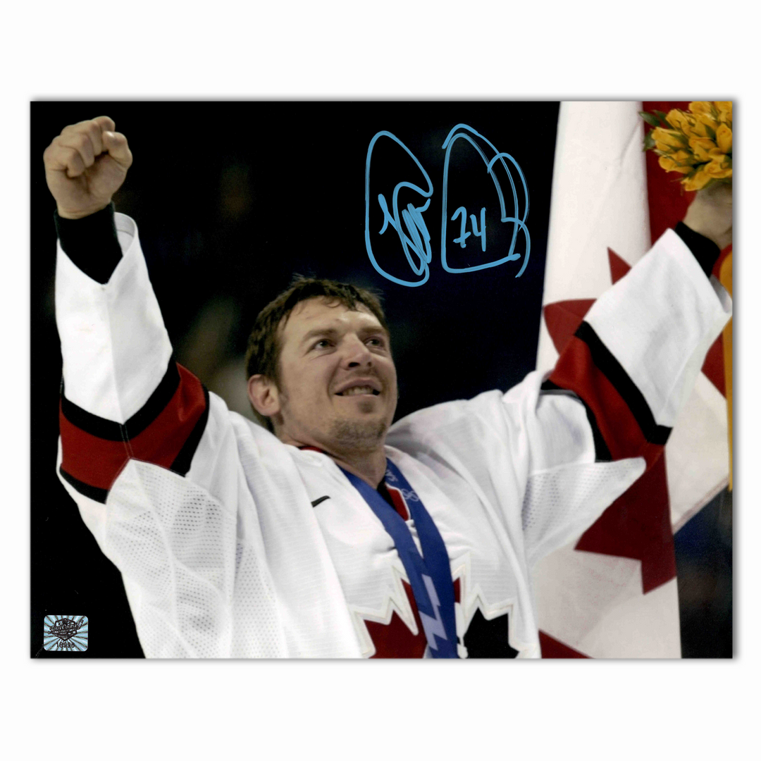 Theo Fleury Autographed Team Canada 8x10 Horizontal Photo