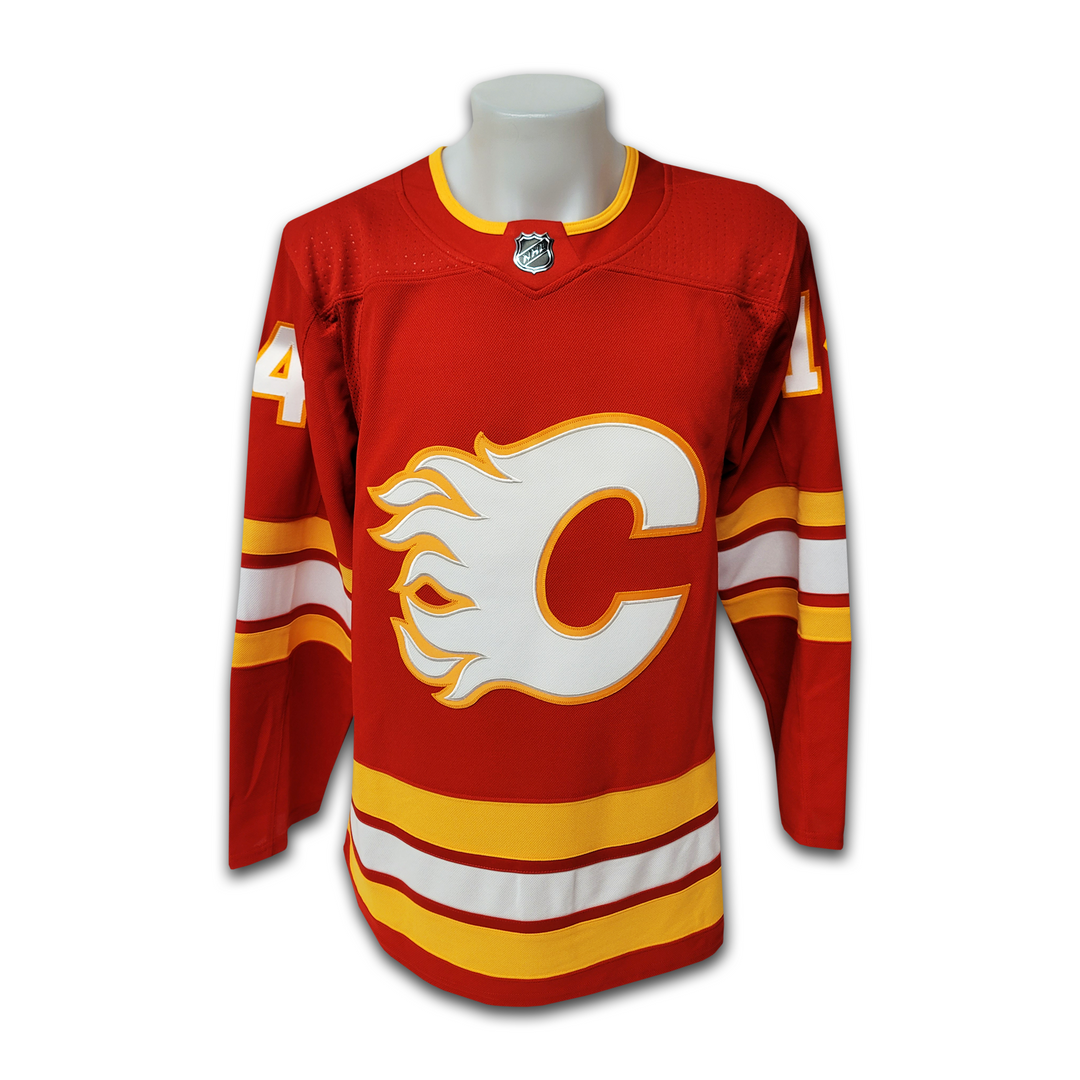 Theo Fleury Calgary Flames Red Adidas Jersey Inscribed 89 Cup